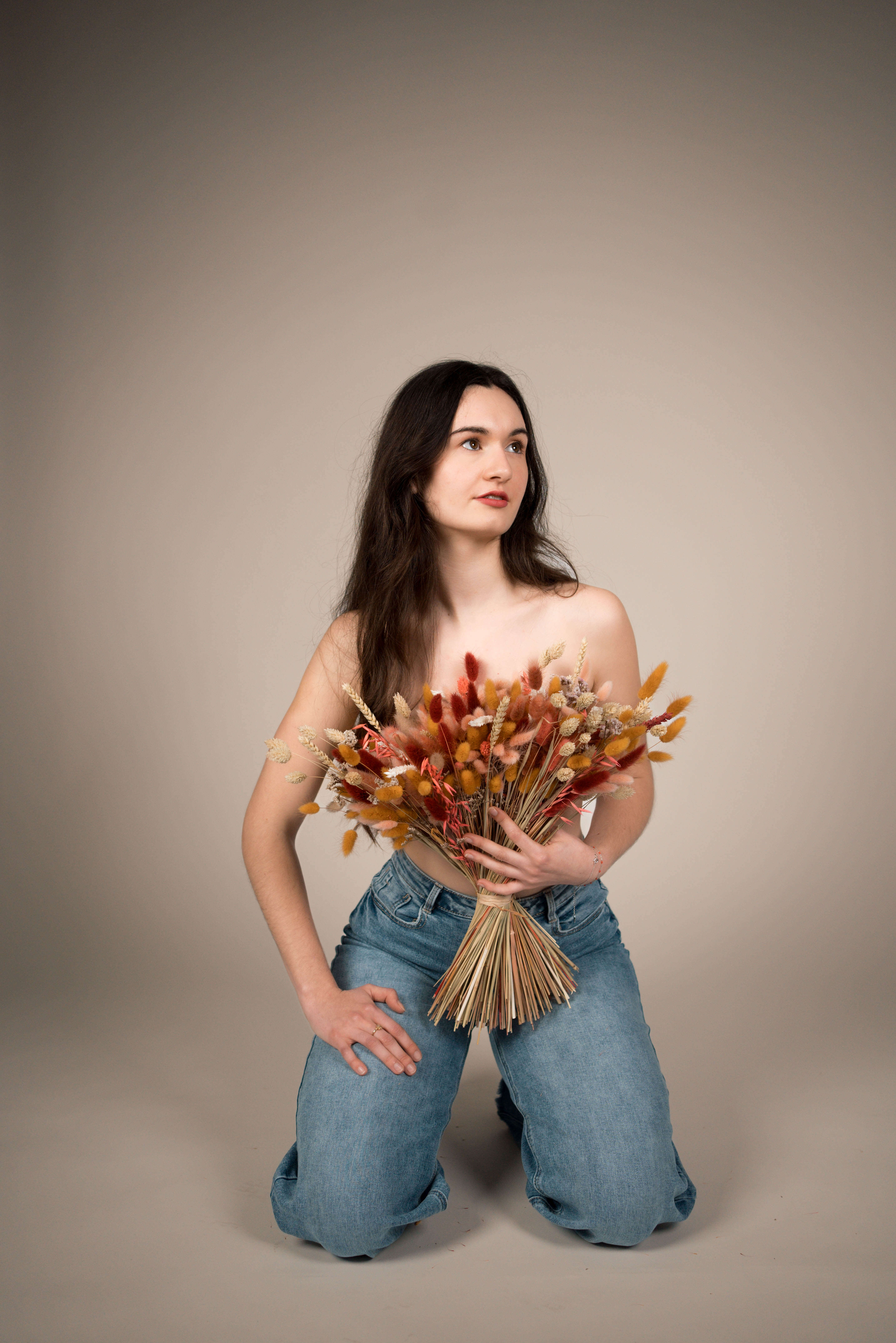 Photo shooting mannequin Lucile Savatier Fleurs